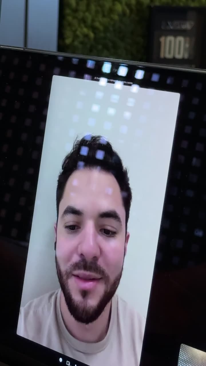 Ycaro Couto no depoimento em vídeo